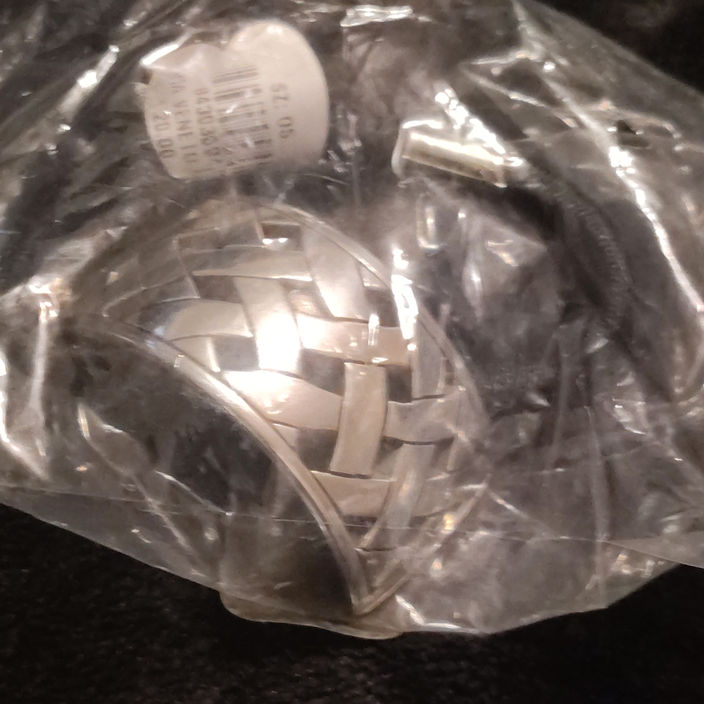 Brighton Silver and Black Ponytail Holder